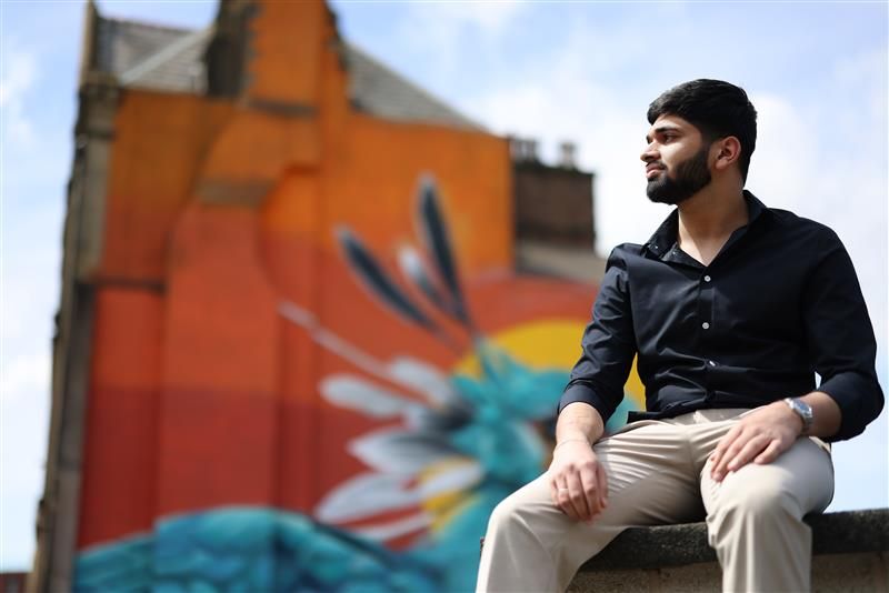 Student at University of Liverpool’s campus