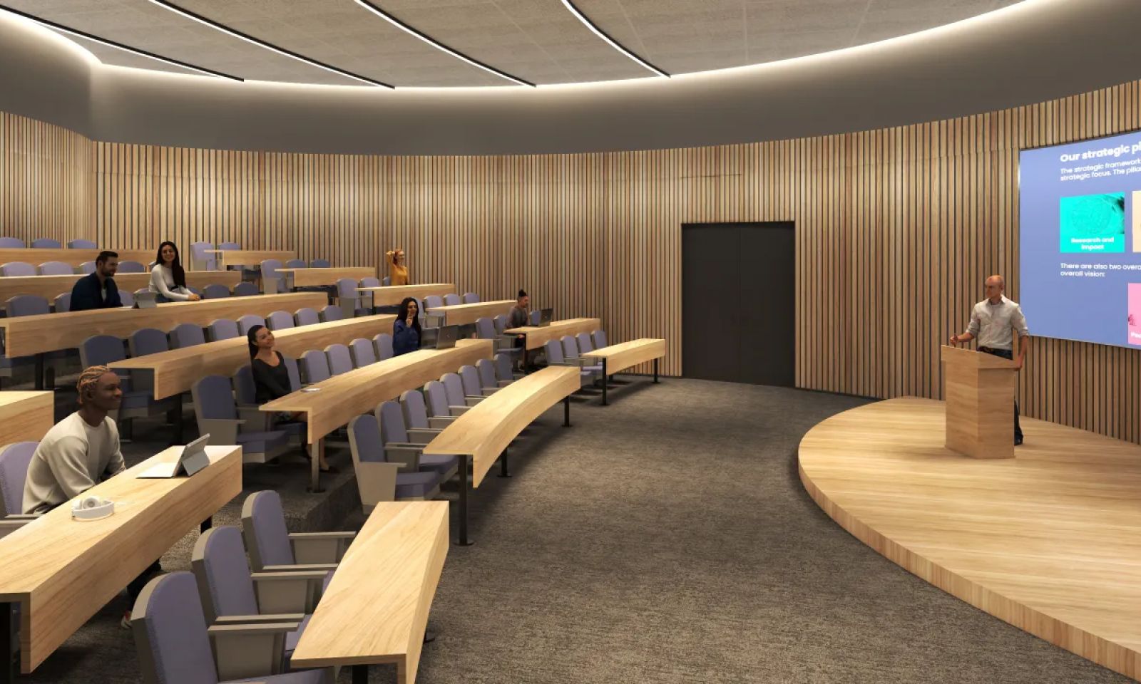 Students will enjoy state-of-the-art smart classrooms with flexible layouts to support interactive learning